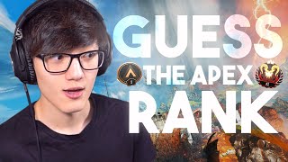 GUESS THE APEX LEGENDS RANK with iiTzTimmy [upl. by Derdlim]