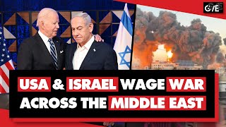 US amp Israel expand war across Middle East attacking Iran Lebanon Gaza Syria Yemen [upl. by Anavi]