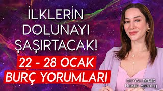 İlklerin Dolunayı Şaşırtacak  22  28 Ocak Burç Yorumları  Astroloji Gurusu [upl. by Benilda]