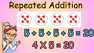 REPEATED ADDITION 3333Relate Multiplication amp Addition3RD Grade multiply mathbymsramirez [upl. by Narda]