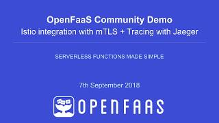 OpenFaas Istio integration [upl. by Darcy]