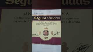 L5 Segura Viudas cava etiqueta 676Brut Reserva 1198 con bombones vinos cava etiquetas [upl. by Nye]