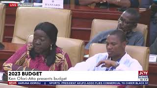 2023 Budget Minister of Finance Ken OforiAtta presents budget [upl. by Circosta]