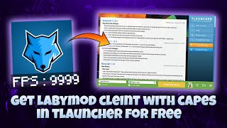 Play on LabyMod Client For Free  Capes And Wings  FPS Boost Client [upl. by Anwahsak]