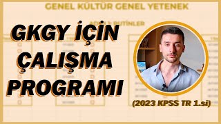 95 Puan Almamı Sağlayan GKGY Çalışma Programım Hazır KPSS Programı kpss2024 dgs ales [upl. by Beatrisa]