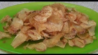 Chicharritas de Papas  quotPotato Chipsquot bien ricas y rapidas de hacer PekisKitchen [upl. by Adest]