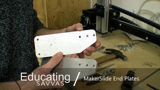 MakerSlide End Plates  CNC Cutting 8mm Aluminium [upl. by Krell492]