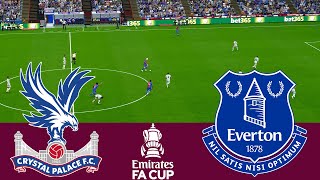 Crystal Palace vs Everton 2024 Full Match  Video Game Simulation pes 2021 [upl. by Ticon]