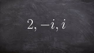 Write the equation of the polynomial given the zeros [upl. by Simonsen]