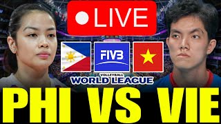 PHILIPPINES VS VIETNAM 🔴LIVE NOW  ELIMINATION ROUND  FIVB CHALLENGER CUP 2024 livenow [upl. by Ymor]