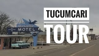 Tucumcari Tour Drive through of Tucumcari New Mexico Route 66 131 [upl. by Aihsetan]