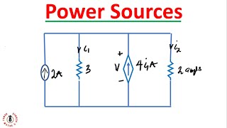 How to solve for Dependent and Independent Power Sources in DC Network [upl. by Aikem]