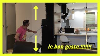 COMMENT PEINDRE UN MUR EN NOIR MAT peinture magasin de bricolage [upl. by Kahler419]