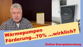 Förderung Wärmepumpe 70 nur für wen  Energieberatung Hinderhofer [upl. by Betti]