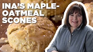 Ina Gartens MapleOatmeal Scones  Barefoot Contessa  Food Network [upl. by Ynnahc]