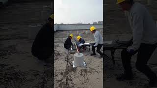 Photovoltaic bracket cement base installation process [upl. by Nelg]