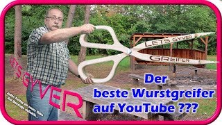 Die beste Grillzange selber machen  Holzgrillzange  Wurstgreifer [upl. by Mercie]