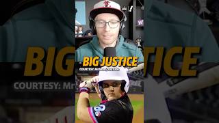 Big Justice brought the BOOM in a Home Run Derby vs Bryce Harper 😂 via Baseball BarBCast [upl. by Freudberg]