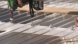 How to Install Corrugated Polycarbonate Roofing  Mitre 10 Easy As DIY [upl. by Hartwell]