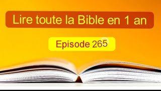 Toute la Bible en 1 an EP 265 Jérémie 12 à 14 et 2Corinthiens 7 à 8 [upl. by Alla]