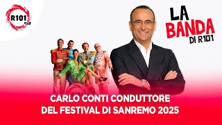 Carlo Conti conduttore del Festival di Sanremo 2025 [upl. by Lovering544]