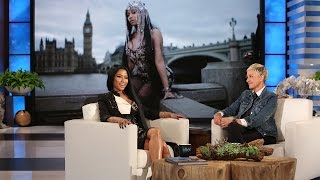 Nicki Minaj Introduces Ellen to the Rap Game [upl. by Aihtela]