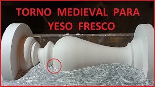 Torno Medieval para yeso fresco [upl. by Mcdonald]