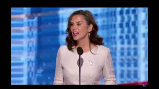 Michigan Gov Gretchen Whitmer Lets elect the total badass Kamala Harris president [upl. by Oelc]