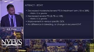 Preventing Post Thrombotic Syndrome Kush R Desai Venous Symposium [upl. by Adiaros]