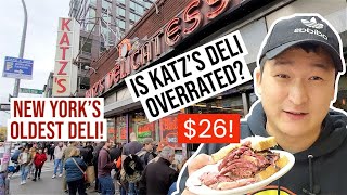 NYCs OLDEST DELI Is Katzs Deli Worth 26 [upl. by Acyre]