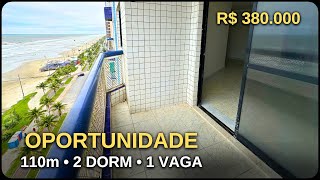 262 VENDIDO ✅ APARTAMENTO FRENTE MAR  OPORTUNIDADE 2 DORMITÓRIOS 1 VAGA  PRAIA GRANDE CAIÇARA [upl. by Agnola]