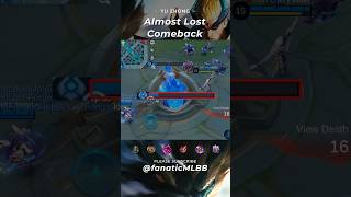 ✅ Yu Zhong  Almost Lost Comeback 🔥 yuzhong mobilelegend rogermlbb [upl. by Mazurek]