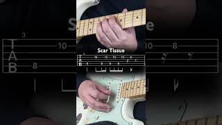 Scar Tissue  RHCP Guitar Intro Tutorial with Tabs shorts guitar [upl. by Anima557]