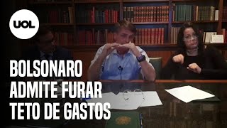 Teto de gastos Bolsonaro admite que pode ultrapassar regra fiscal para emergências [upl. by Hindorff237]