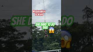 Adventure sports  bungee jumping Sentosa shorts adventure bungeejumping [upl. by Adnohr]