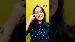 Parts of face pronunciation learnenglish gyaanjyoti24 shorts yt viral easyenglish [upl. by Cullan]