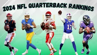 Ranking Every NFL Starting Quarterback for 2024  Projected NFL Quarterback Rankings 2024 [upl. by Feetal]