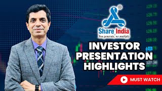 Share India I Investor presentation highlights I Must Watch I Rakesh Bansal [upl. by Allix]