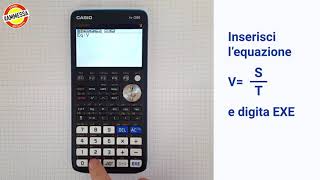 Calcolatrice grafica CASIO FXCG50  Cinematica [upl. by Onairpic8]