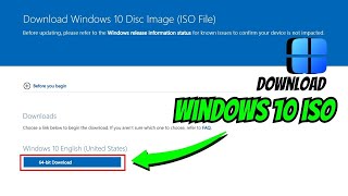 How to Download Windows 10 64bit ISO file in English Tutorial windows10 [upl. by Wales266]