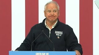 Tim Walz full speech at campaign rally in Wisconsin [upl. by Deming535]