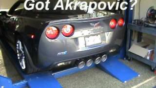 Akrapovic Corvette ZR1 Exhaust [upl. by Bein732]