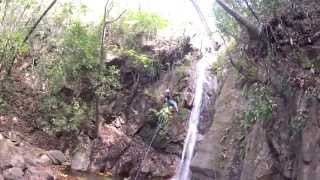 Waterfall Rappelling in Puerto Vallarta Mexico [upl. by Oznol]