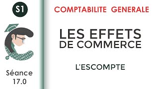 Lescompte des effets de commerce séance 170 Comptabilitégénérale1 [upl. by Llednik]