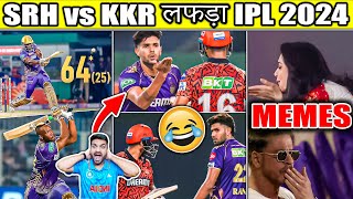 HARSHIT RANA vs MAYANK AGARWAL लड़ाई🔥 KKR vs SRH IPL 2024 HIGHLIGHTS 😂 [upl. by Naziaf]