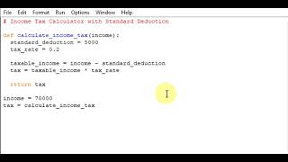 Income Tax Calculator with Standard Deduction [upl. by Nylatsirk]