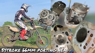 Enduro motocross bike maintenance palit bagung gasket at bagung piston ring [upl. by Nnahtur]