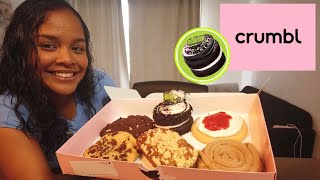 ASMR Crumbl Cookie Review [upl. by Yarazed]