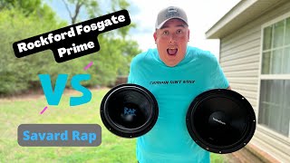 Rockford Fosgate Prime R2 12 vs Savard Rap 12 Budget Subwoofer Elite 8 [upl. by Gnahk]