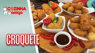 Croquete de mandioca de carne seca com queijo  Gabriel Barone  Cozinha Amiga 07122018 [upl. by Yelsgnik743]